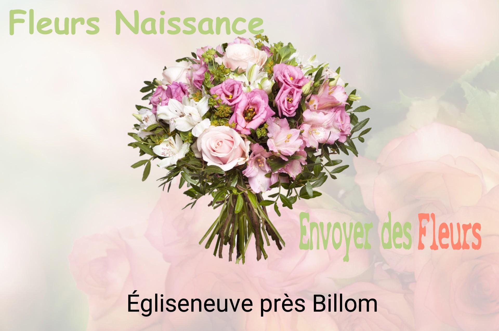 Bouquet de fleurs de naissance livré à Égliseneuve-près-Billom