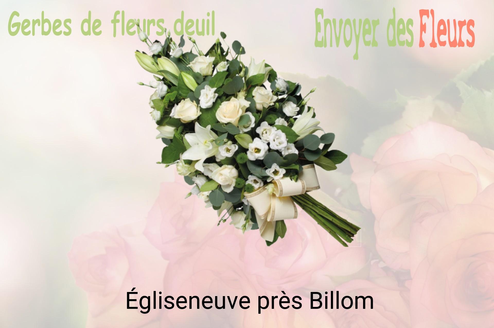 Gerbe de fleurs de deuil livrée à Égliseneuve-près-Billom